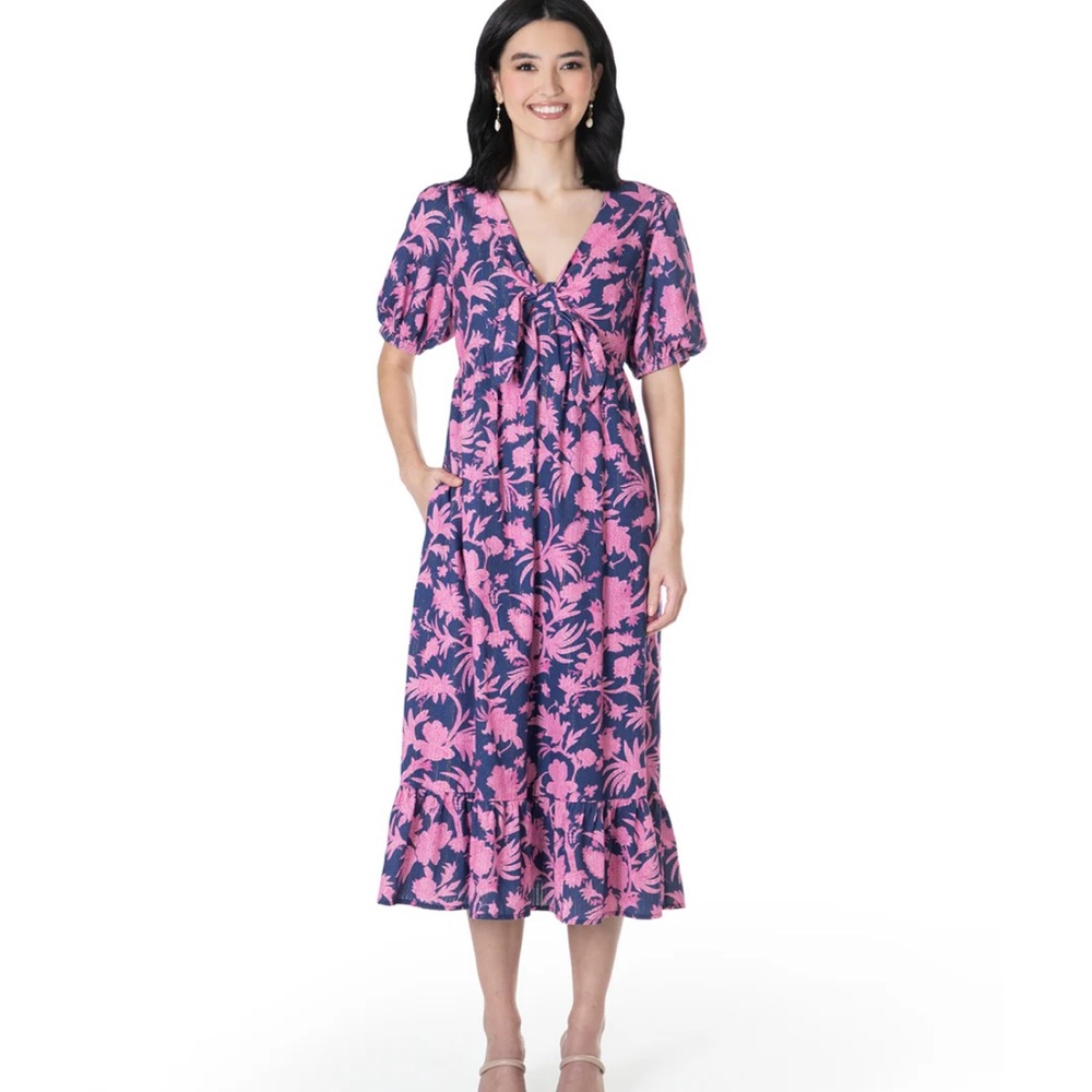 Tori Richard’s  Pink and Blue Women's Dress XXS